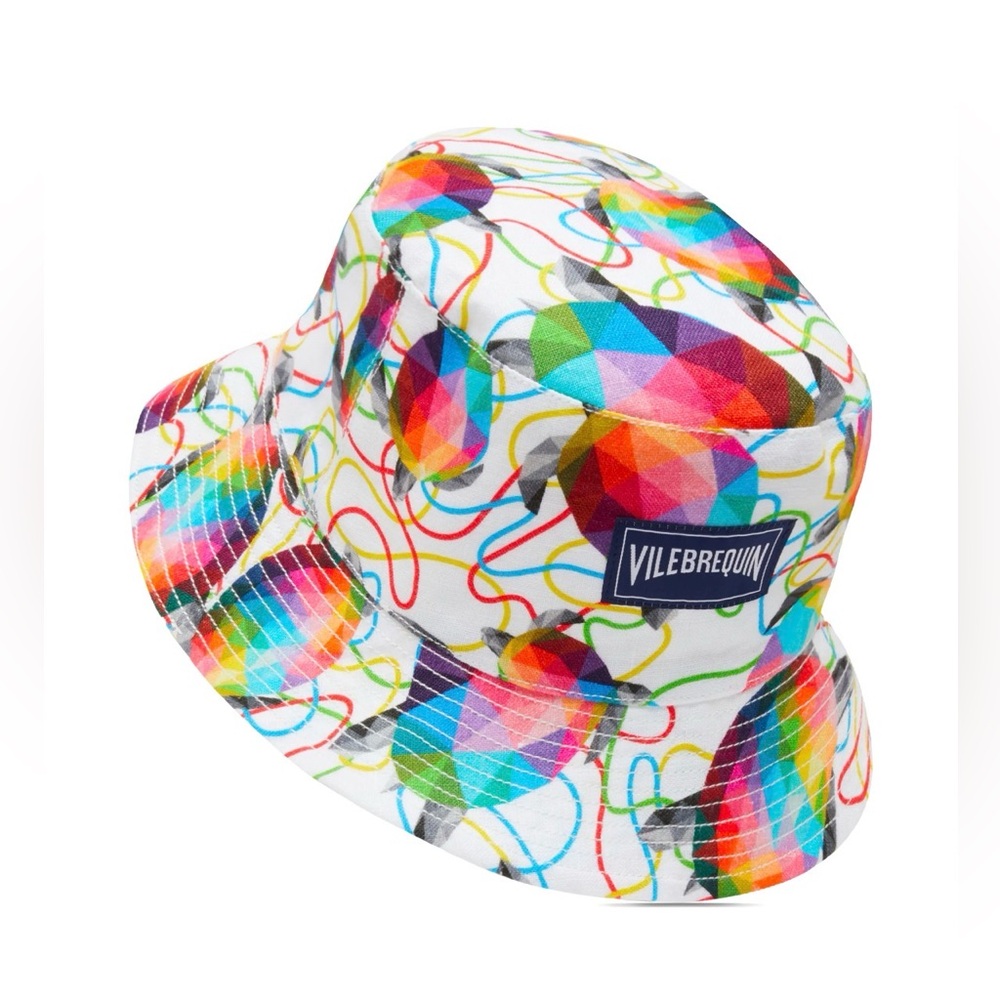 Vilebrequin & Okuda San Miguel Boheme Linen Bucket Hat